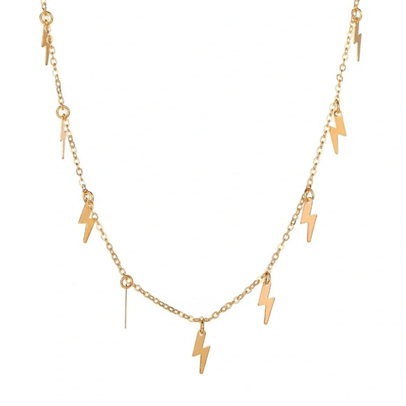 Lightning Bolt Choker Necklace - Picture 3 of 7